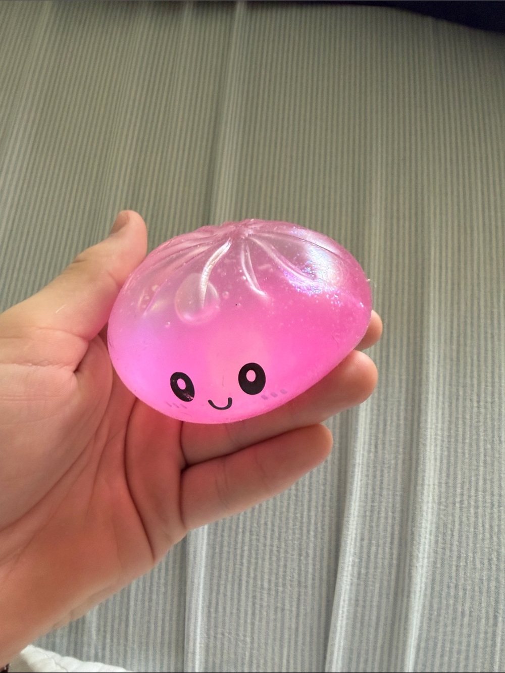 Pink glitter dumpling